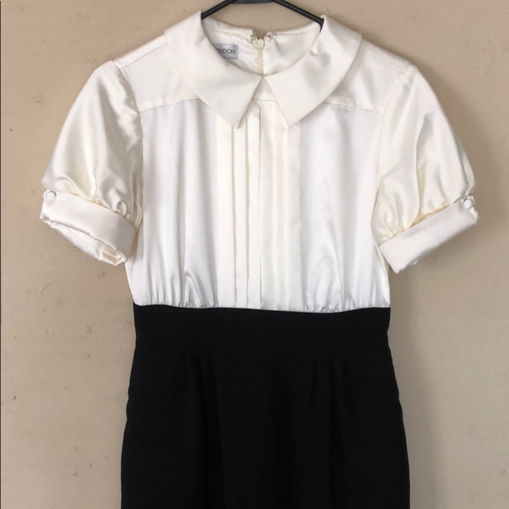 Black/white dress